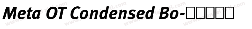 Meta OT Condensed Bo字体转换